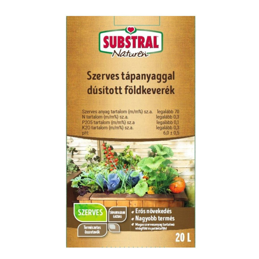 Substral Naturen szerves tápanyaggal dúsított földkeverék 20 liter