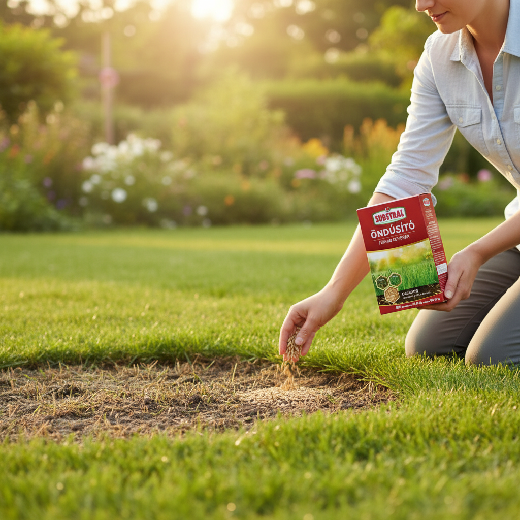 Felújító, öndúsító fűmagkeverék, jól bírja a taposást