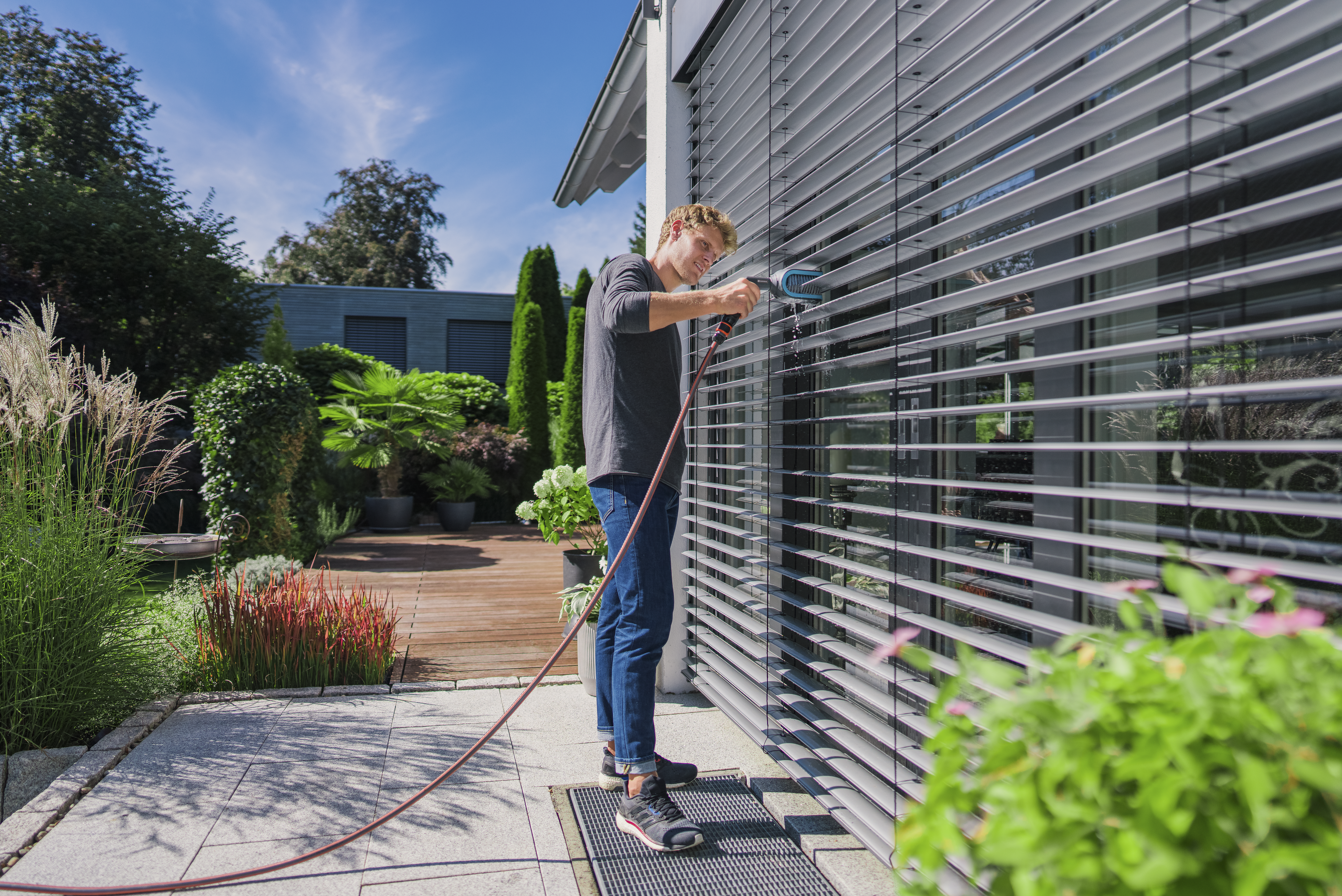 Cleansystem Blind Brush, slat cleaner, water-connected