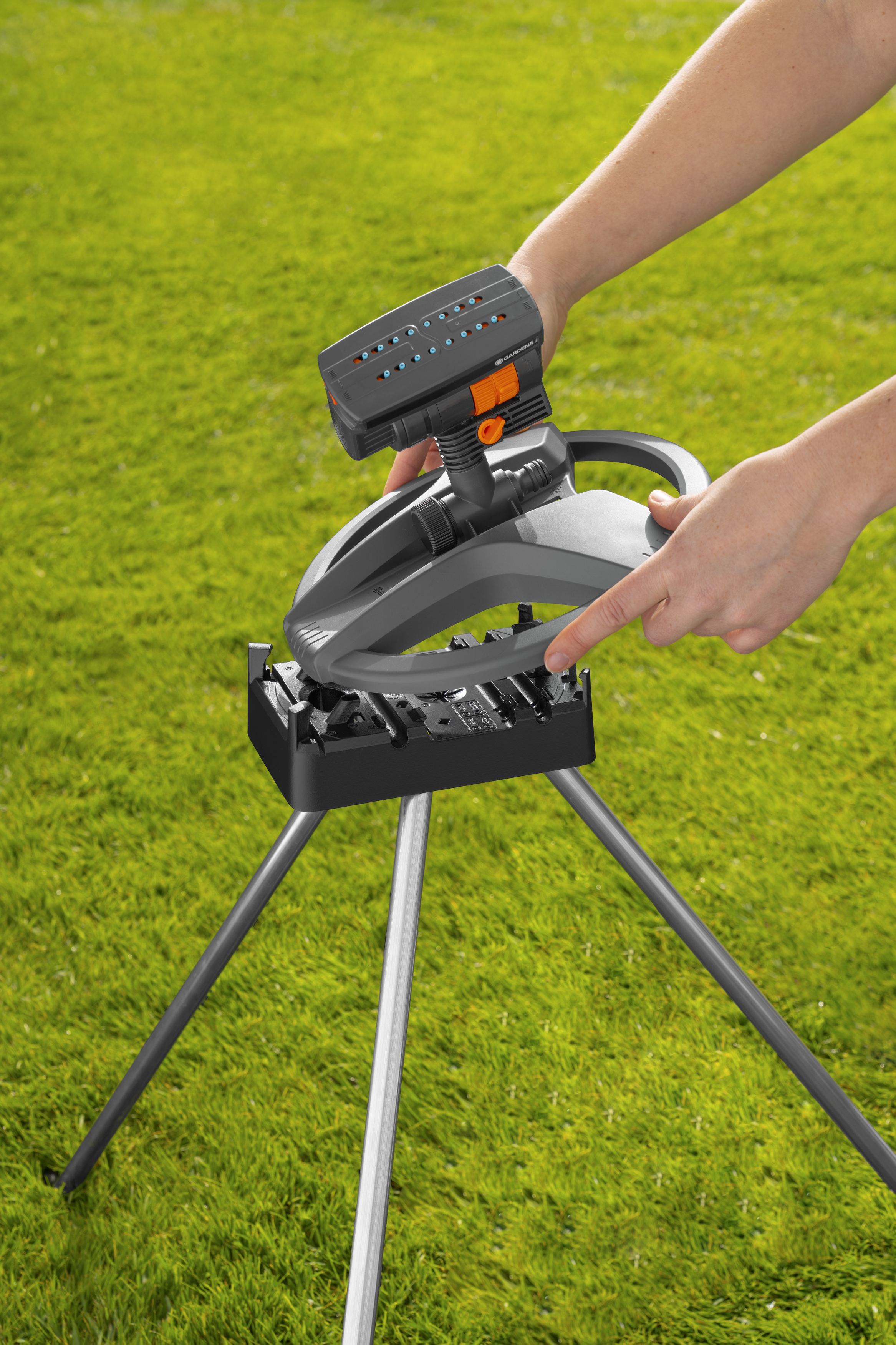 Sprinkler Tripod, converts mobile Sprinkler into High-level Sprinkler