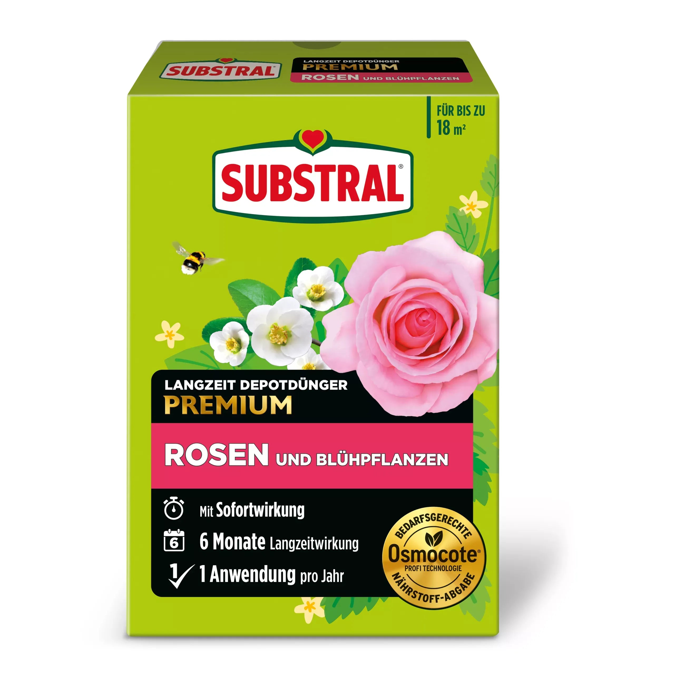 Substral Osmocote hosszú hatástartamú trágya - rózsákhoz és virágzó növényekhez