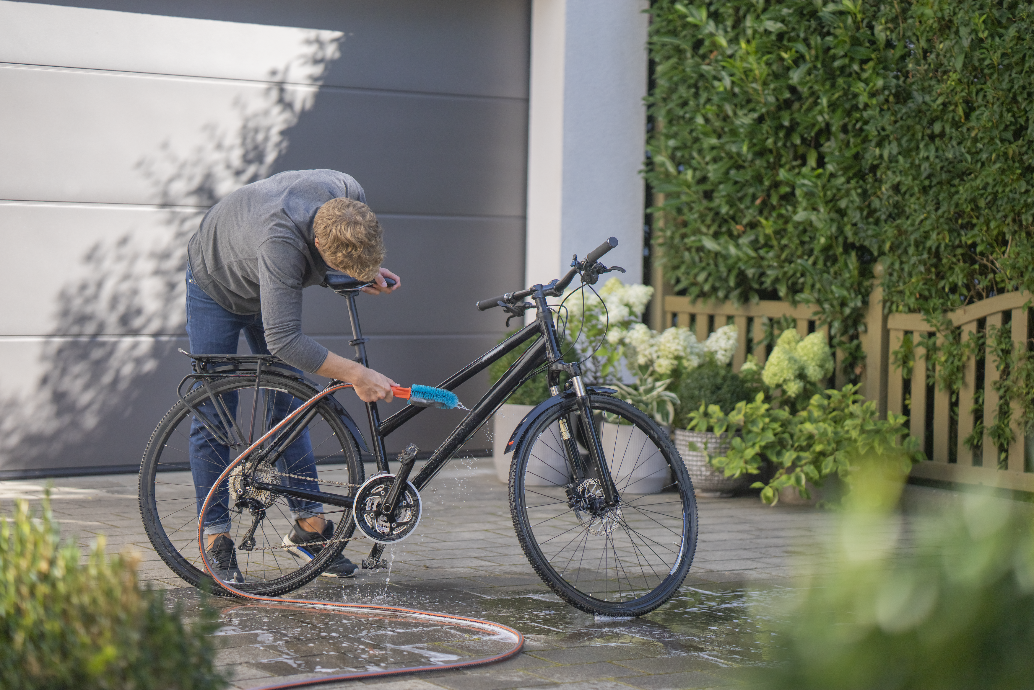 Cleansystem Bike Brush, for cleaning bicycles, trailers and prams