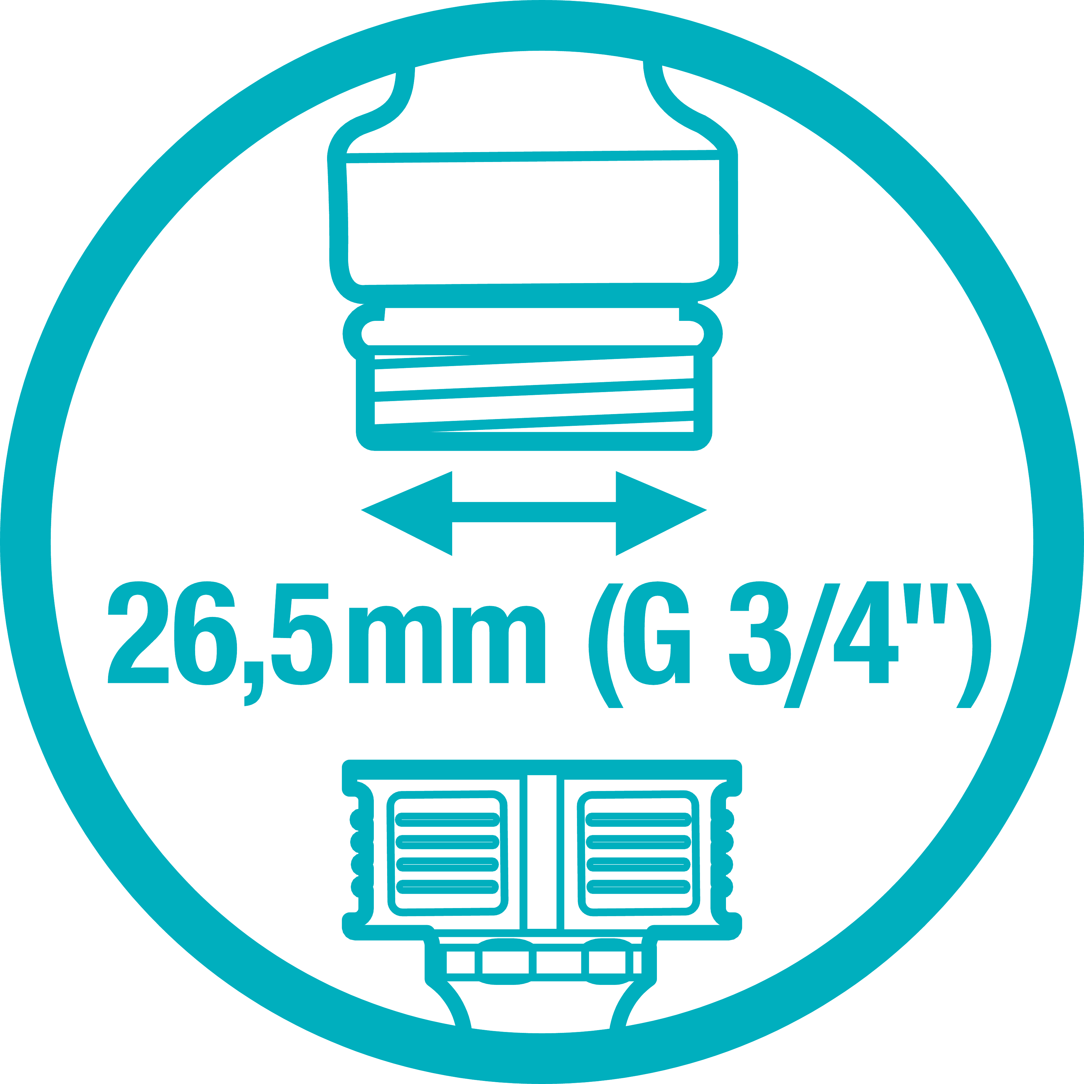 GARDENA csapelem 26,5 mm (G 3/4")