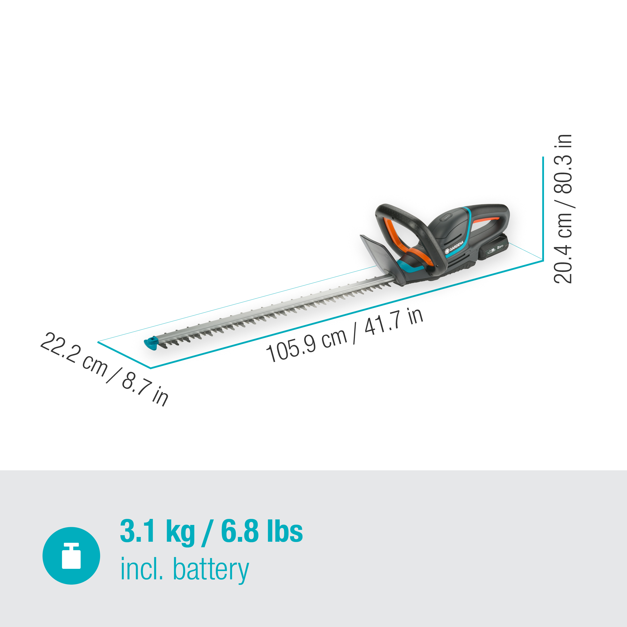 ComfortCut 60/18V P4A Sövénynyíró 
akkumulátorral
