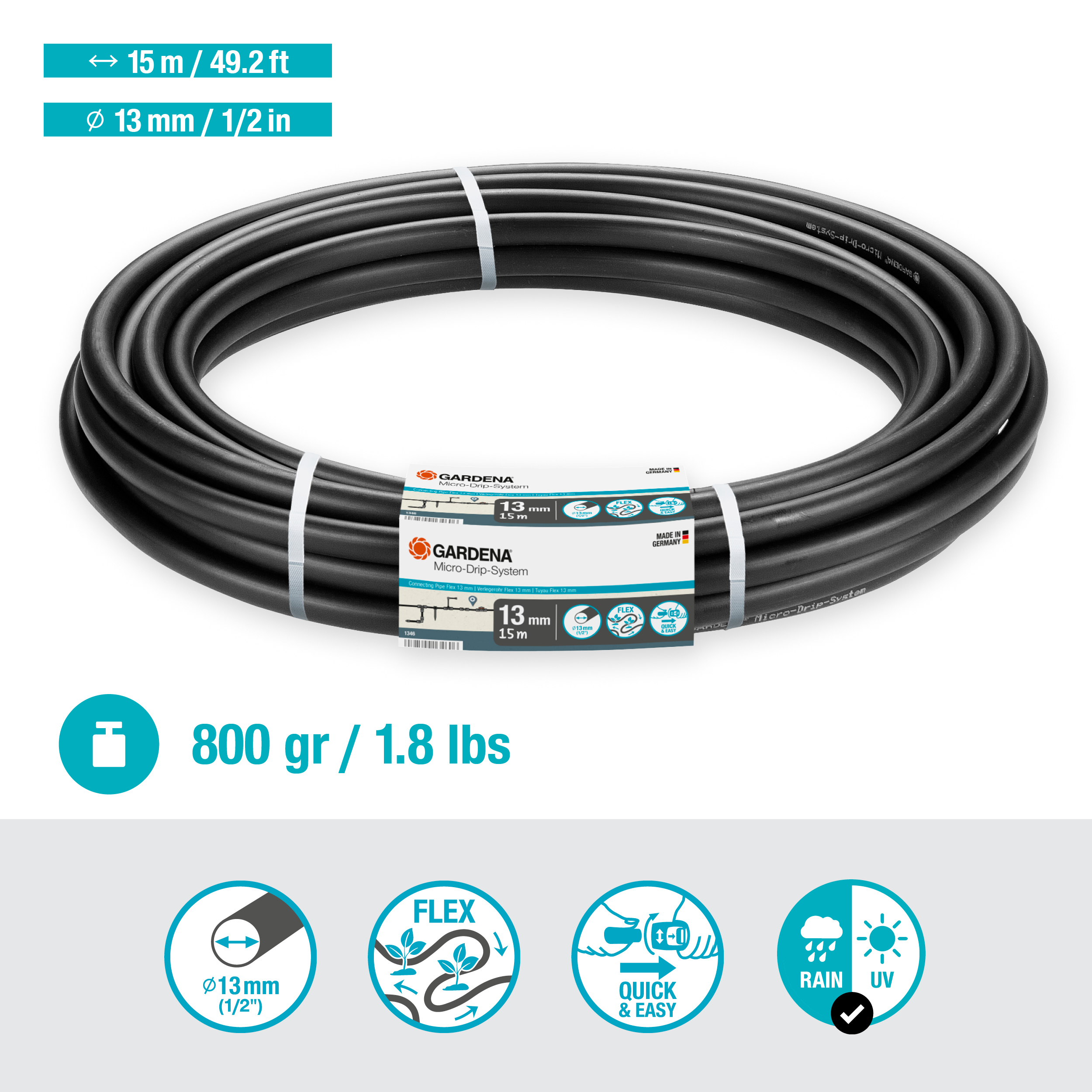 Vezetékcső Flex 13 mm, (1/2"), 15 m