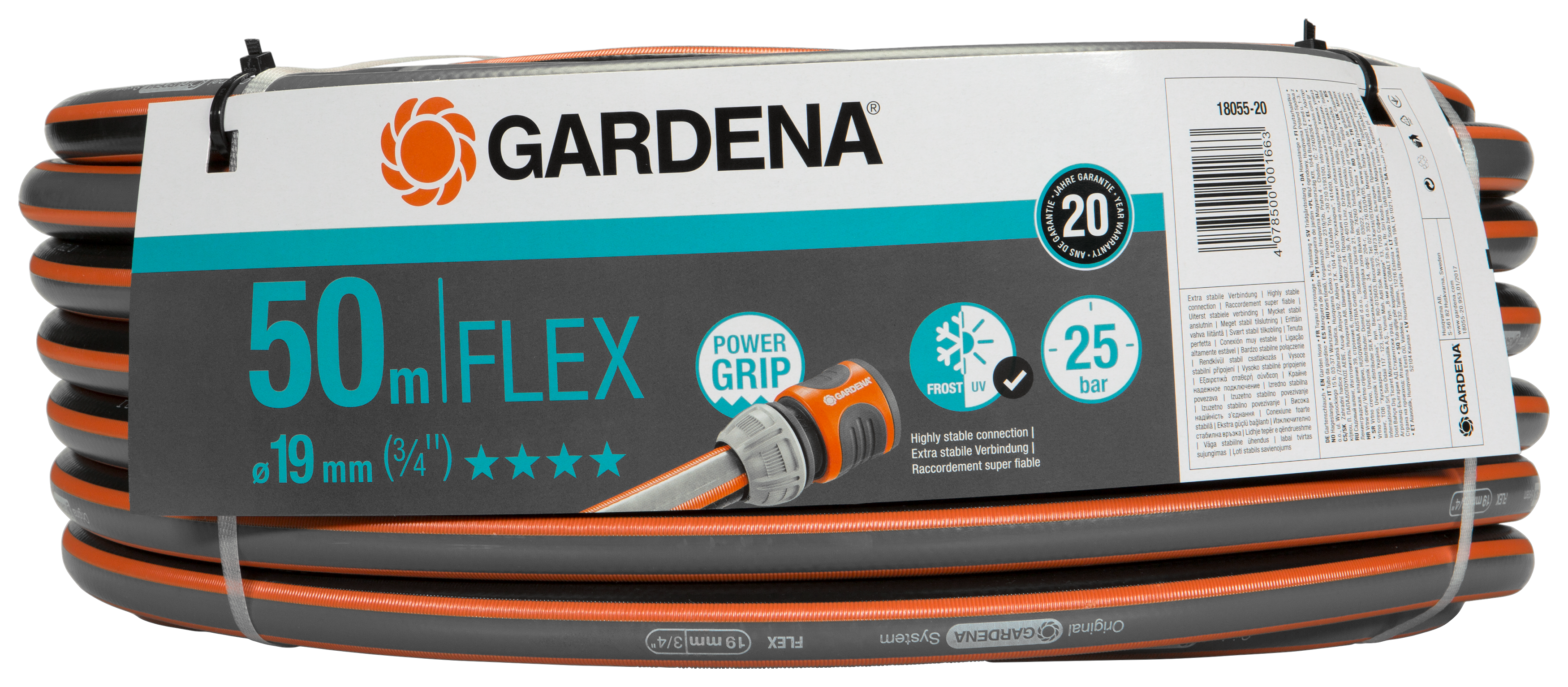 Comfort FLEX tömlő 19 mm (3/4"), a tömlő hossza egyedileg választható