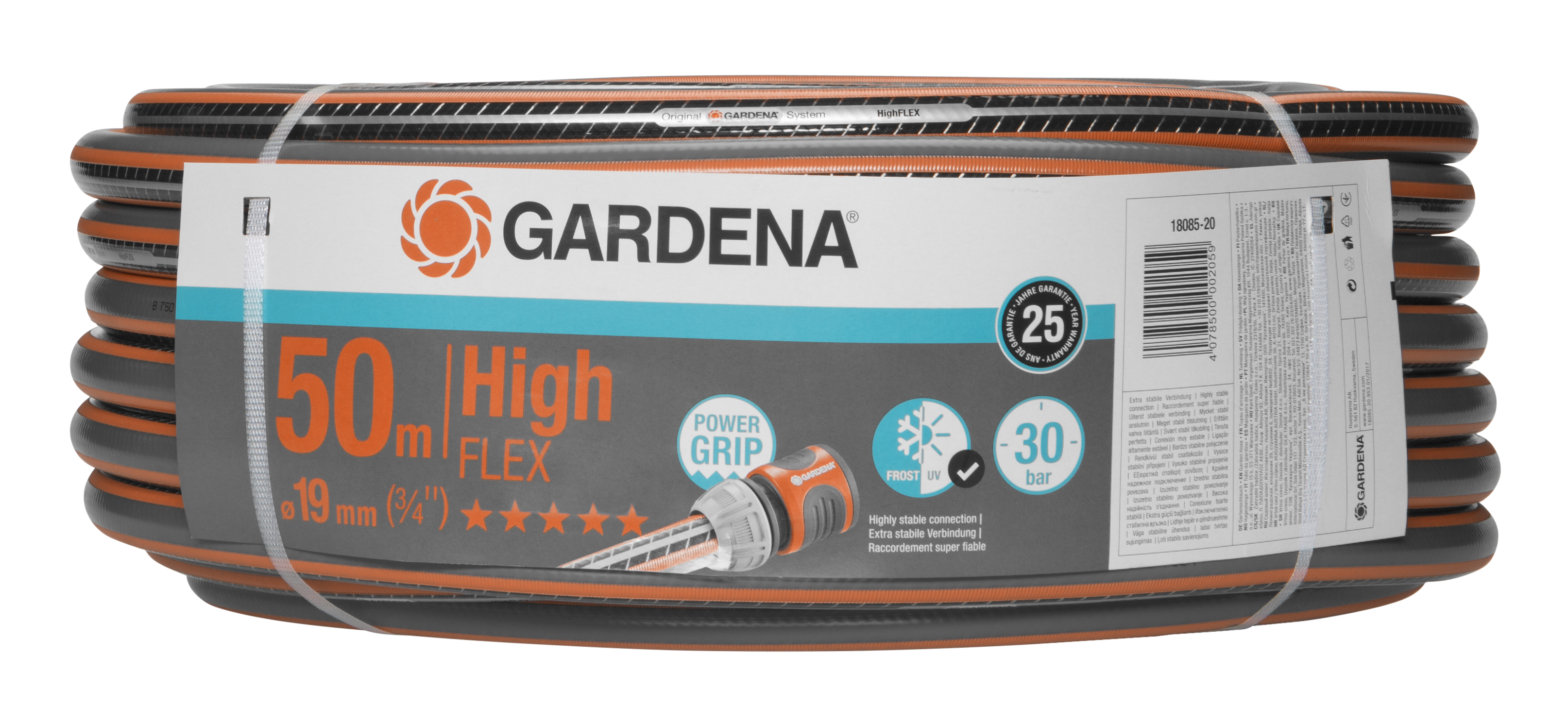 Comfort HighFLEX tömlő 19 mm (3/4"), a tömlő hossza egyedileg választható