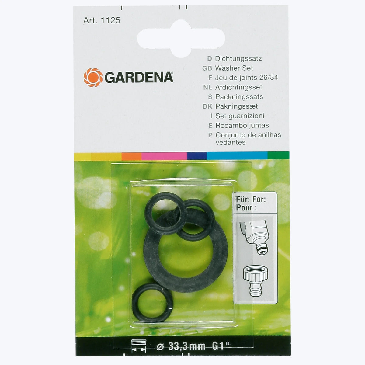 Gardena tömítéskészlet O-gyűrűkkel és alátéttel - 902-50 és 2902-20 csapcsatlakozókhoz
