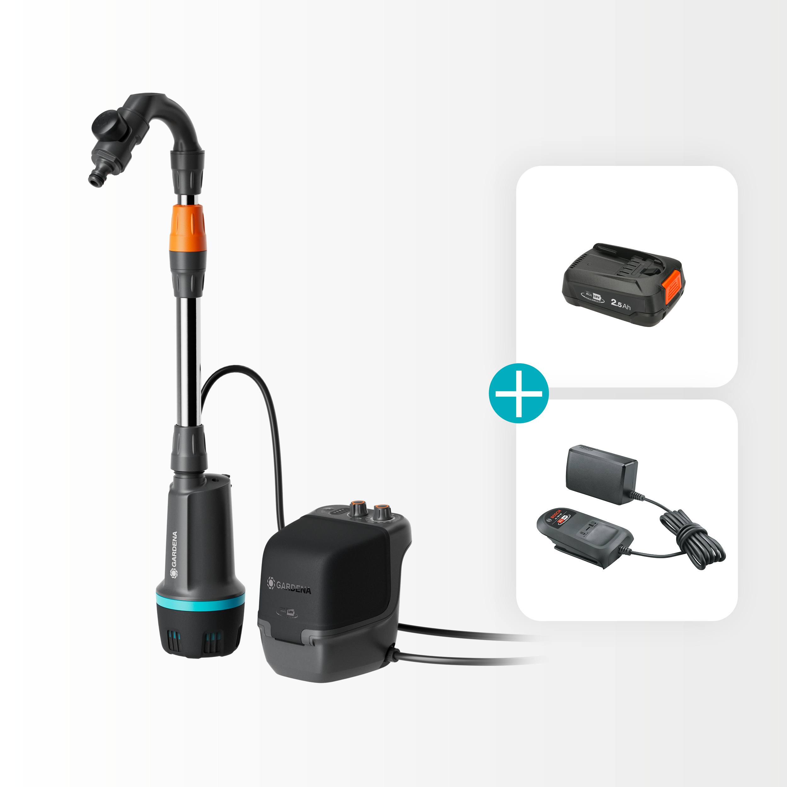 Comfort Akkumulátoros hordóürítő szivattyú 
2600 18V P4A akkumulátorral