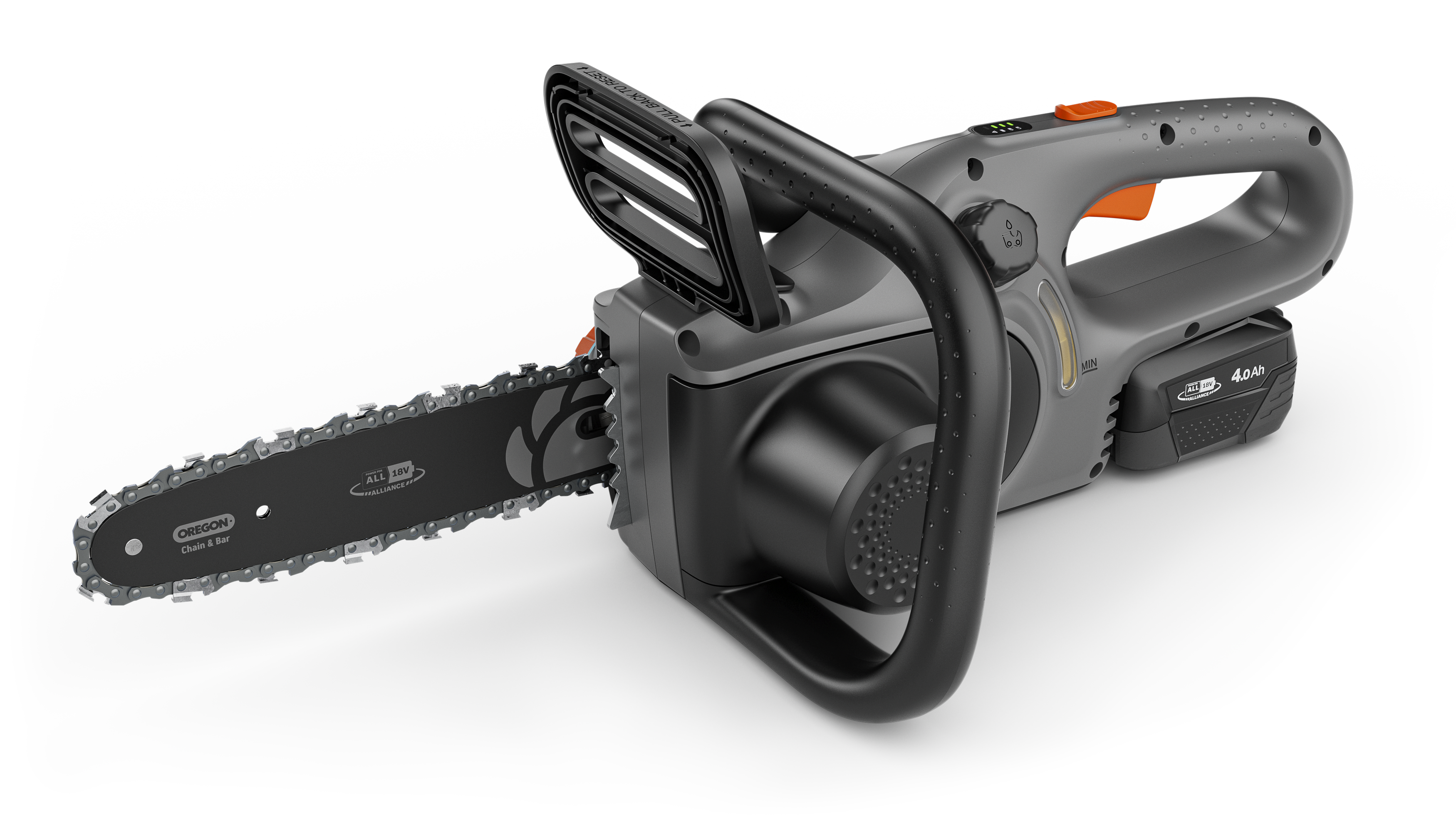 PowerSaw Akkumulátoros láncfűrész 
250/18V akkumulátorral (4,0 Ah) P4A