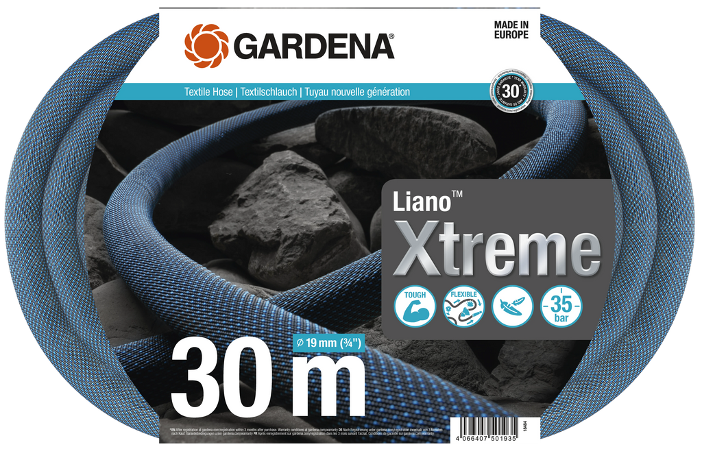Gardena Liano™ Xtreme textiltömlő 19 mm (3/4") x 30 m
