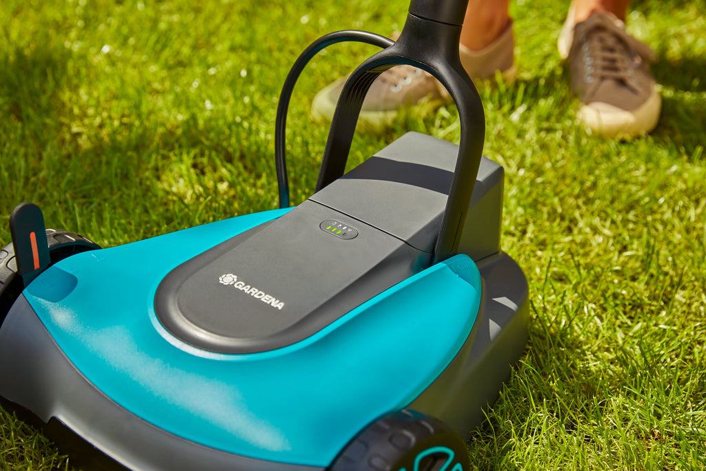 Gardena HandyMower 22/18V P4A fűnyíró készlet – 2,5 Ah akkuval és töltővel