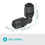 13 mm-es (1/2") L-elem