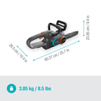 PowerSaw Akkumulátoros láncfűrész 
250/18V akkumulátor nélkül P4A