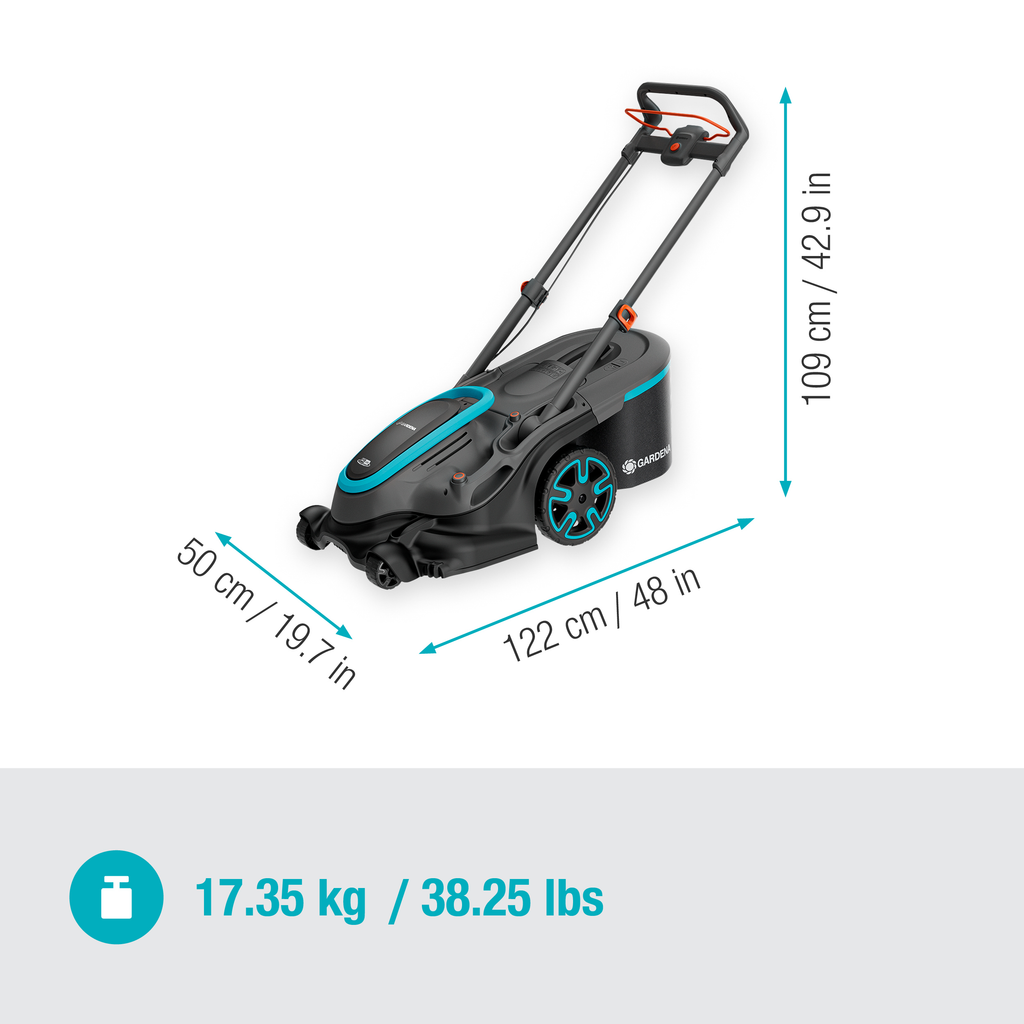 PowerMax Duo 46/36V P4A akkumulátoros fűnyíró akkumulátorral (2,5 Ah)