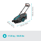 PowerMax Duo 46/36V P4A akkumulátoros fűnyíró akkumulátorral (2,5 Ah)