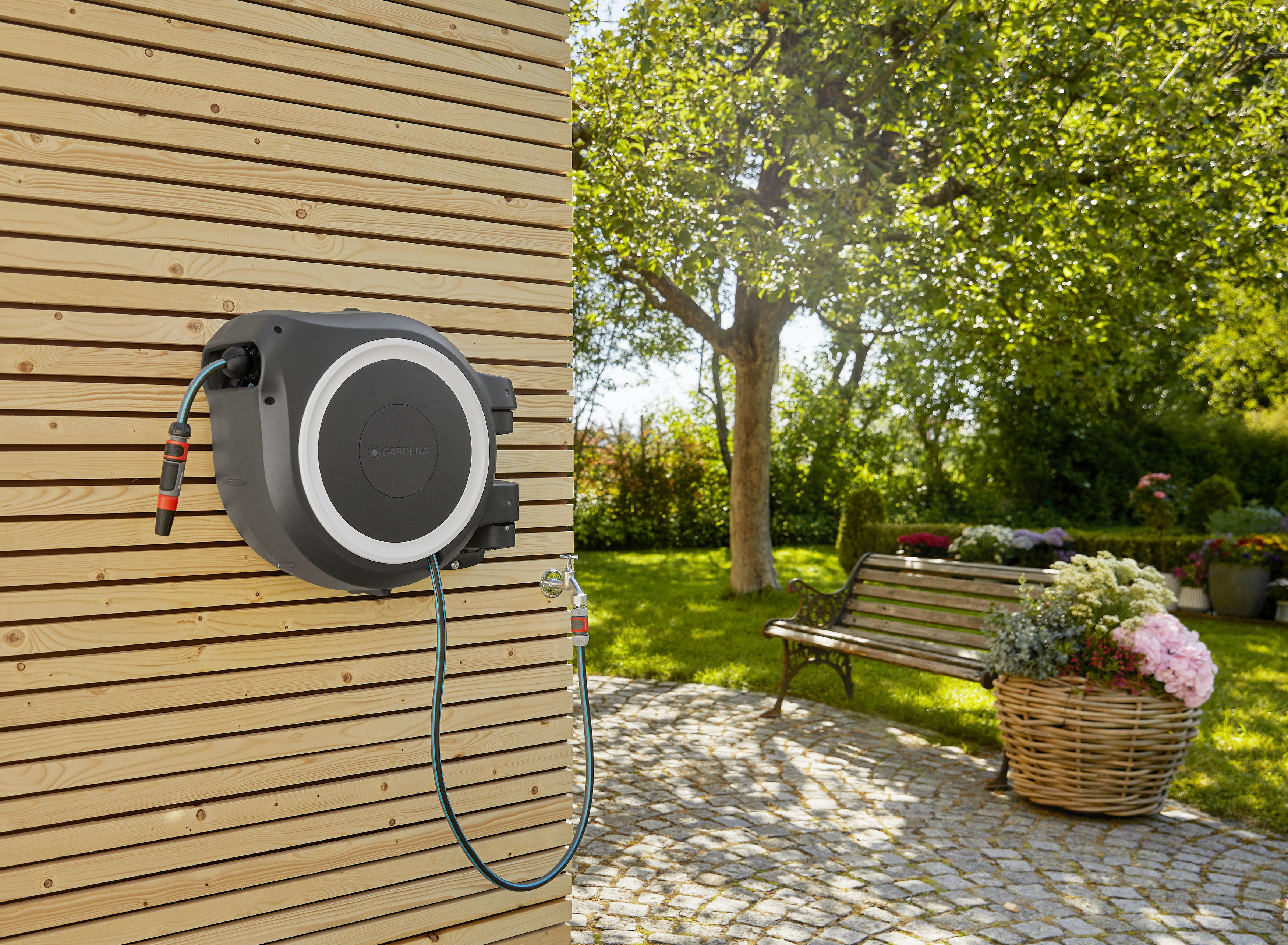 Gardena RollUp XL Fali tömlődob 35 m, szürke – termékjellemző