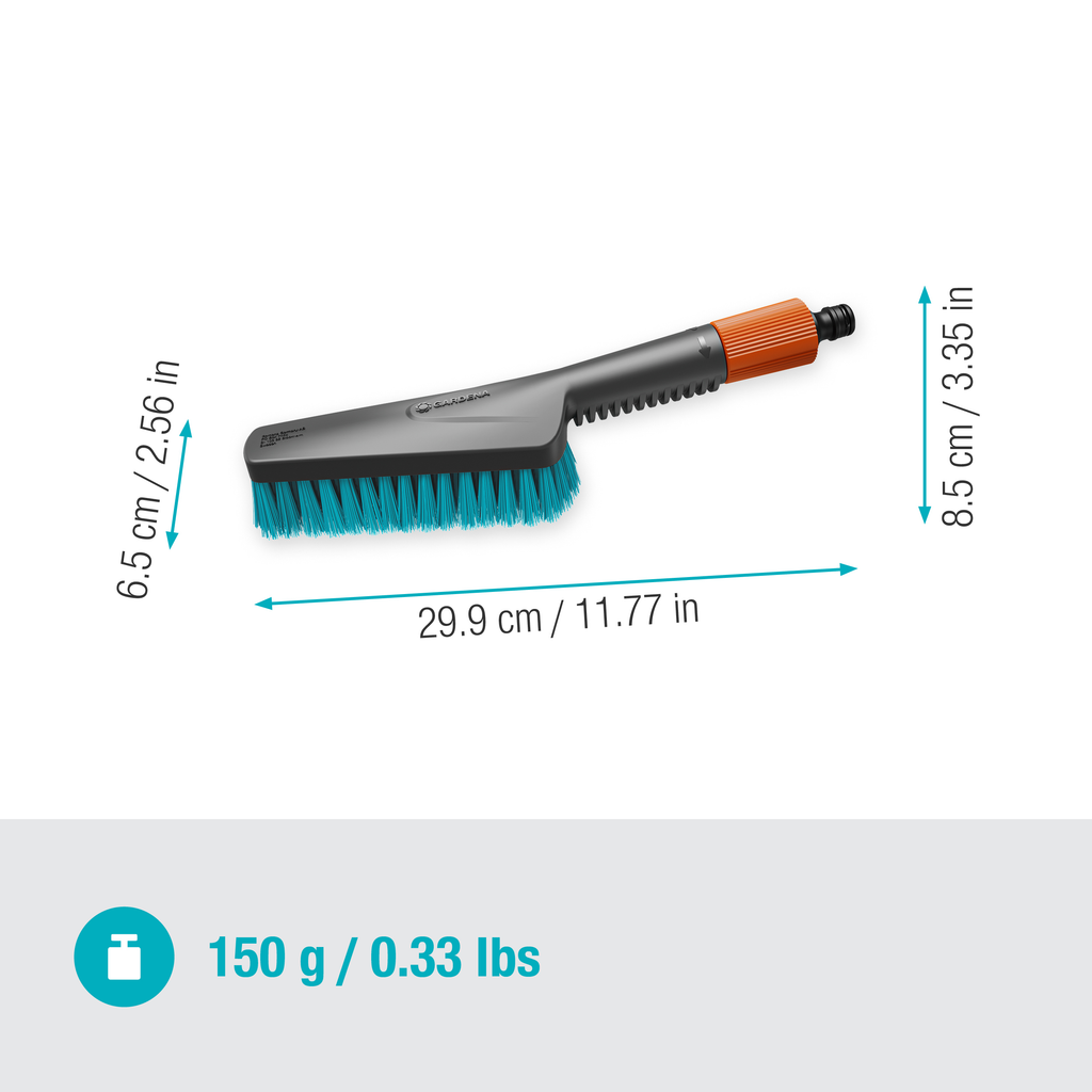Cleansystem Hand Brush S hard, water-connected, for smaller surfaces