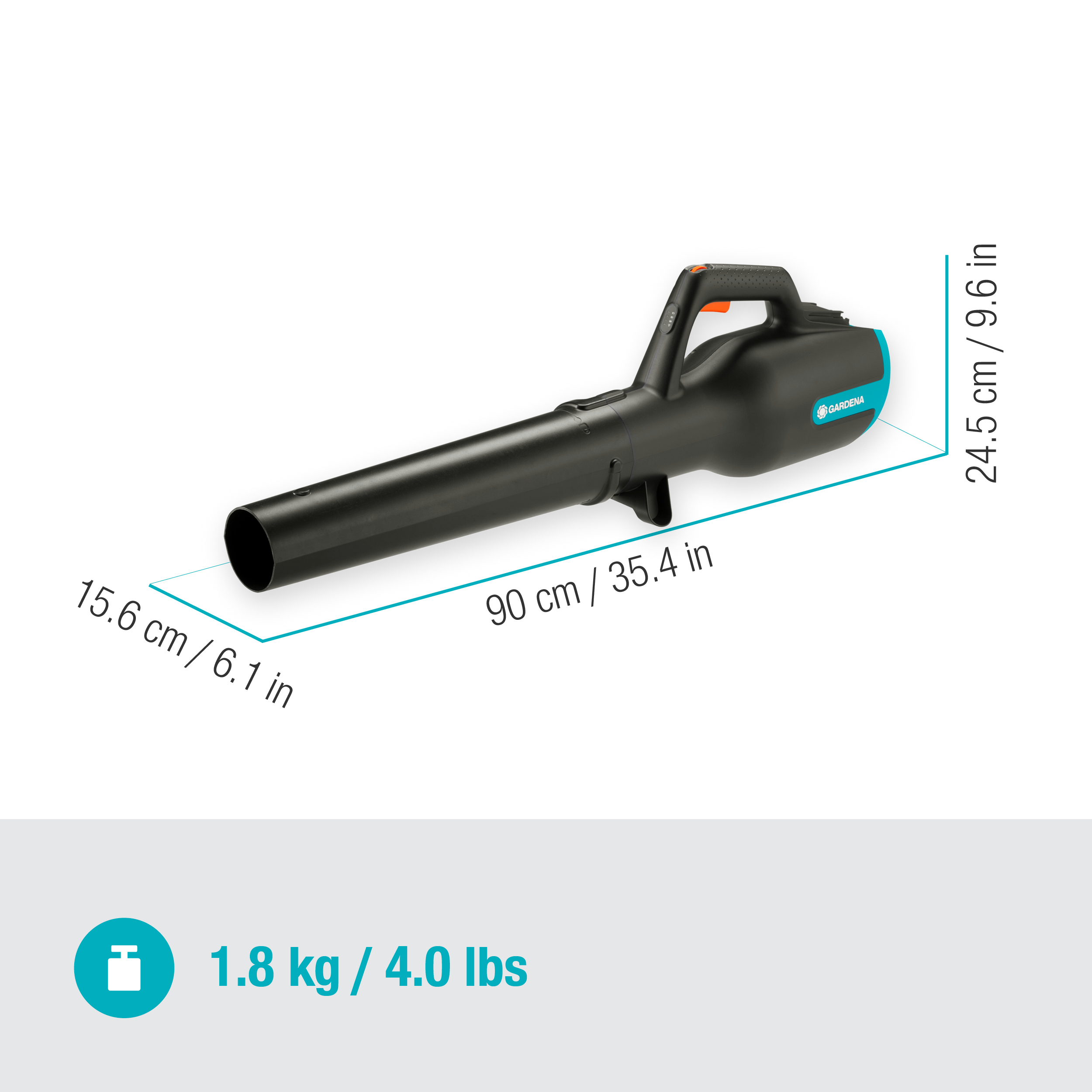 PowerJet 18V P4A Lombfújó 
akkumulátor nélkül