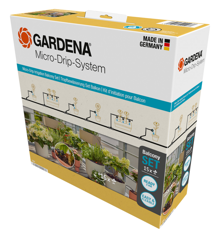 Gardena MDS indulókészlet balkonnövényekhez (15 növényhez)
