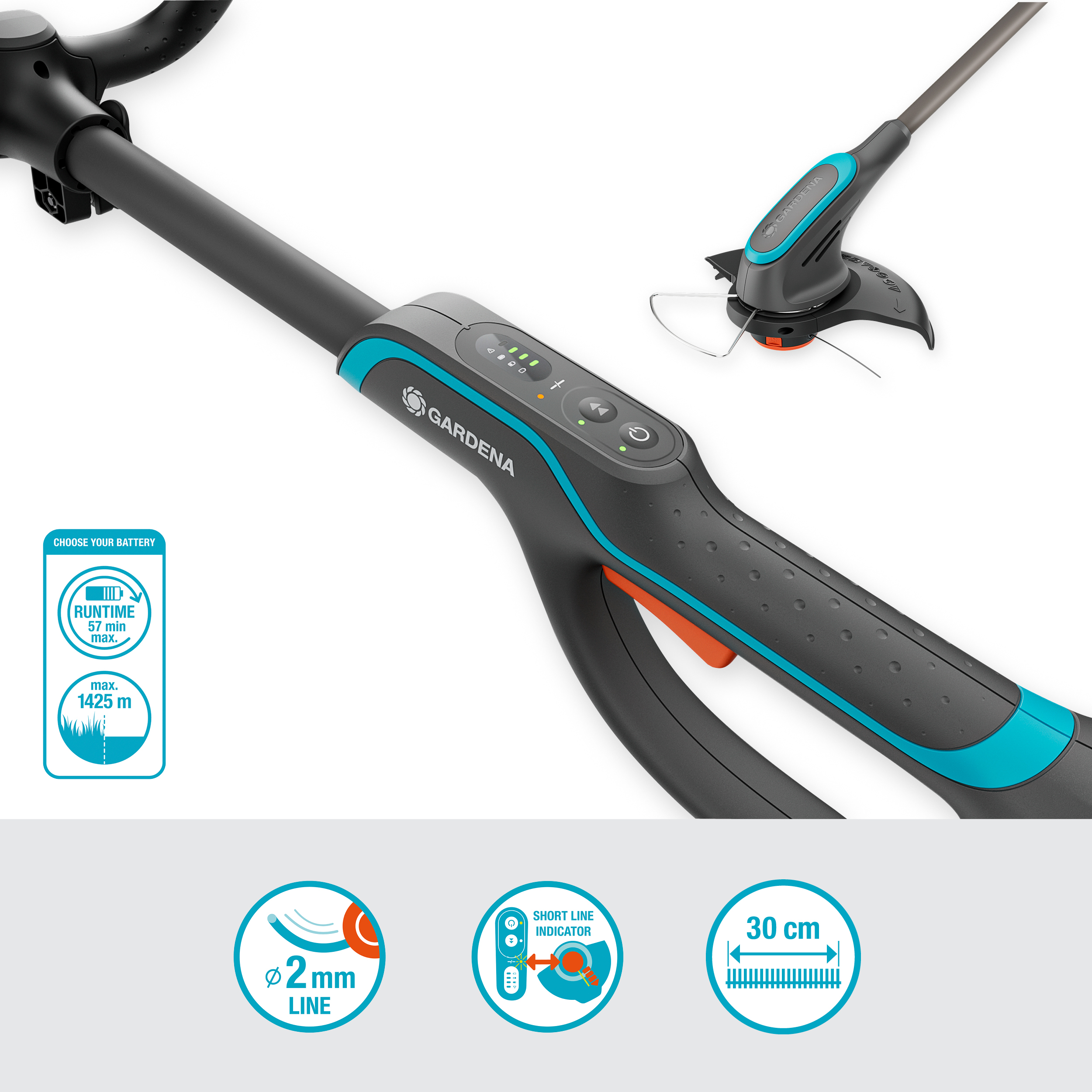 PowerTrim 30/18V P4A Akkumulátoros 
fűszegélynyíró akkumulátor nélkül