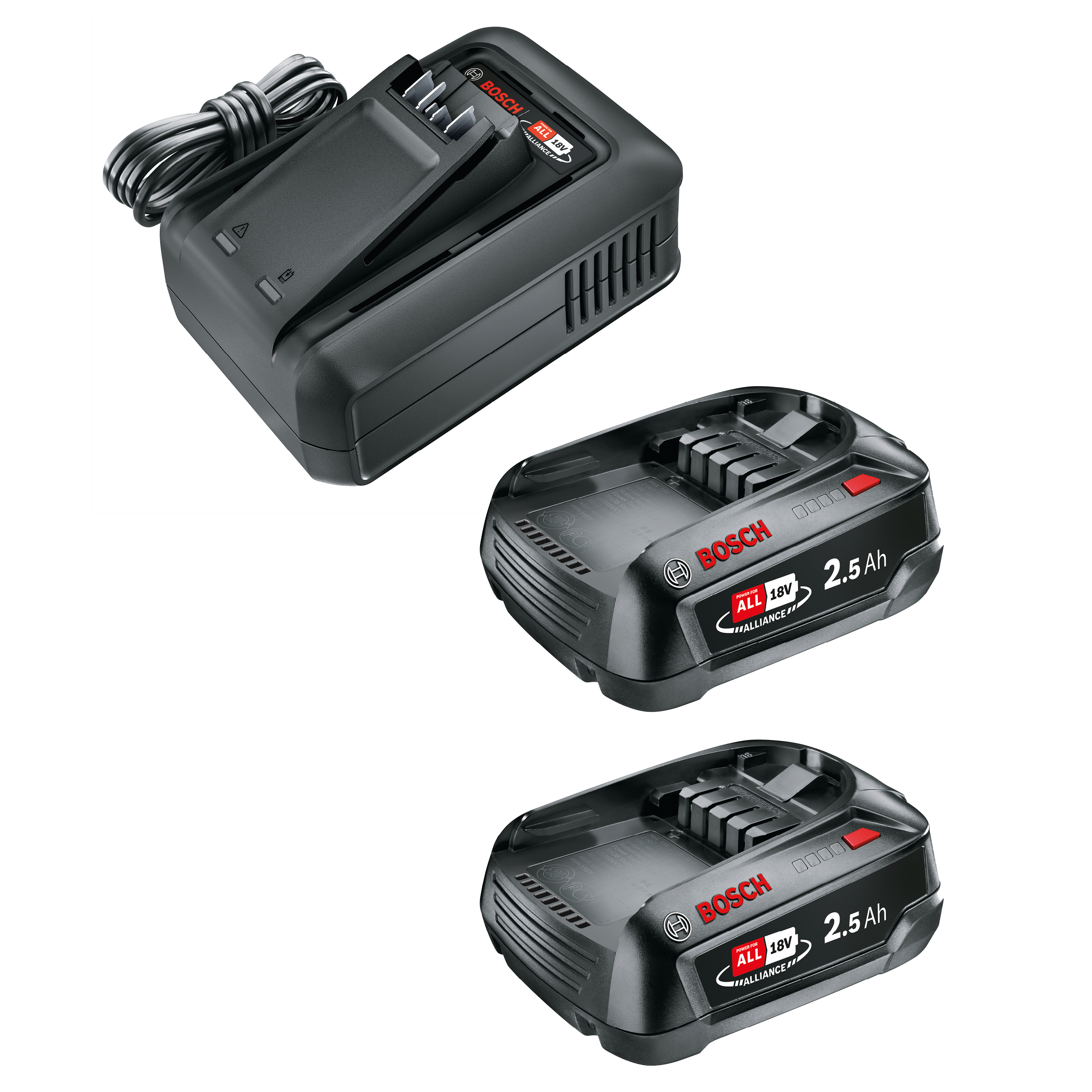 Akkumulátor készlet P4A QC AL18V-44+2x2.5Ah