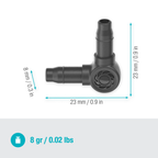 4,6 mm-es (3/16") L-elem