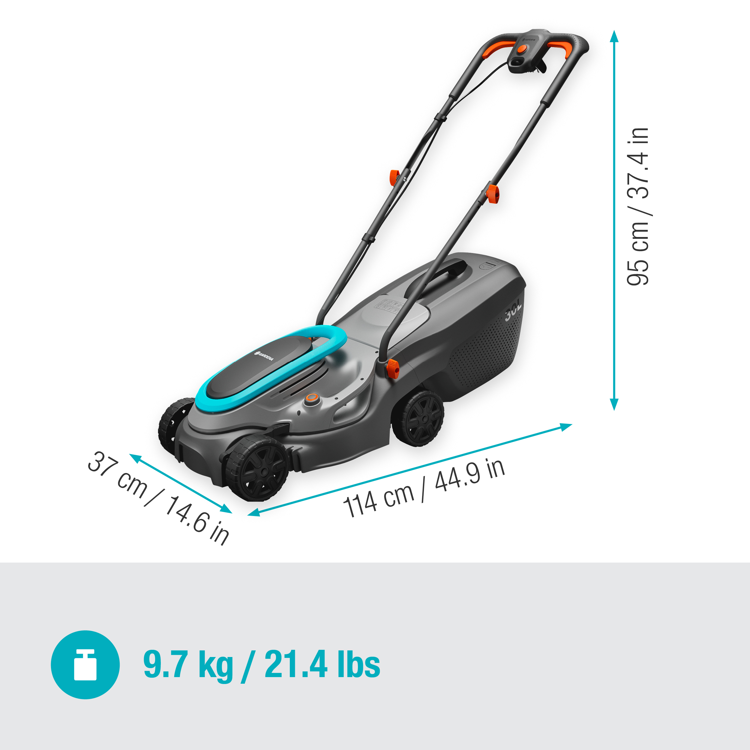 PowerMax 32/1200 G2 elektromos fűnyíró