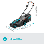 PowerMax 37/36V P4A Akkumulátoros 
fűnyíró akkumulátor nélkül