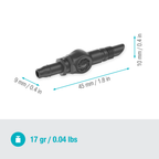 4,6 mm-es (3/16") kötőelem