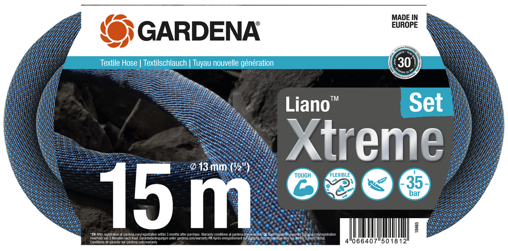 Liano™ Xtreme textiltömlő készlet 15 m