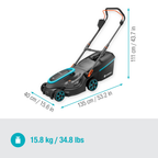 PowerMax 37/36V P4A Akkumulátoros 
fűnyíró akkumulátorral