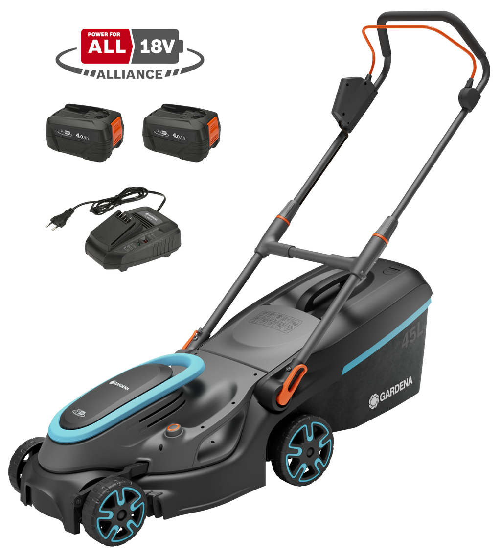 PowerMax 37/36V P4A Akkumulátoros fűnyíró akkumulátorral