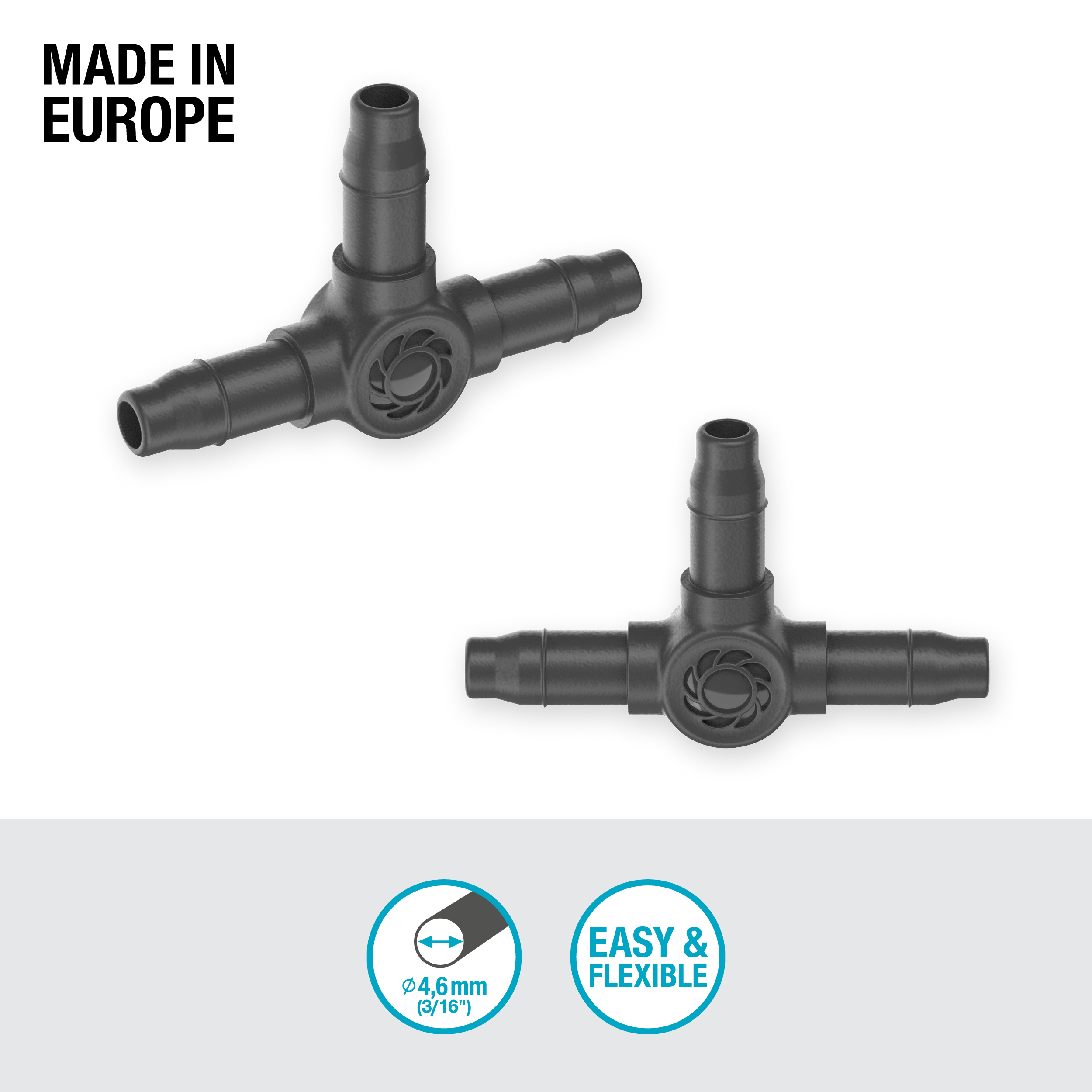 T-elem 4,6 mm (3/16")