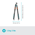 TeleCut Pro L ágvágó olló, teleszkópos ágvágó olló zöld fához