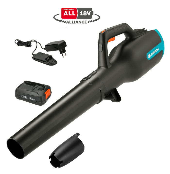 Gardena PowerJet 18V P4A lombfúvó - készlet akkumulátorral