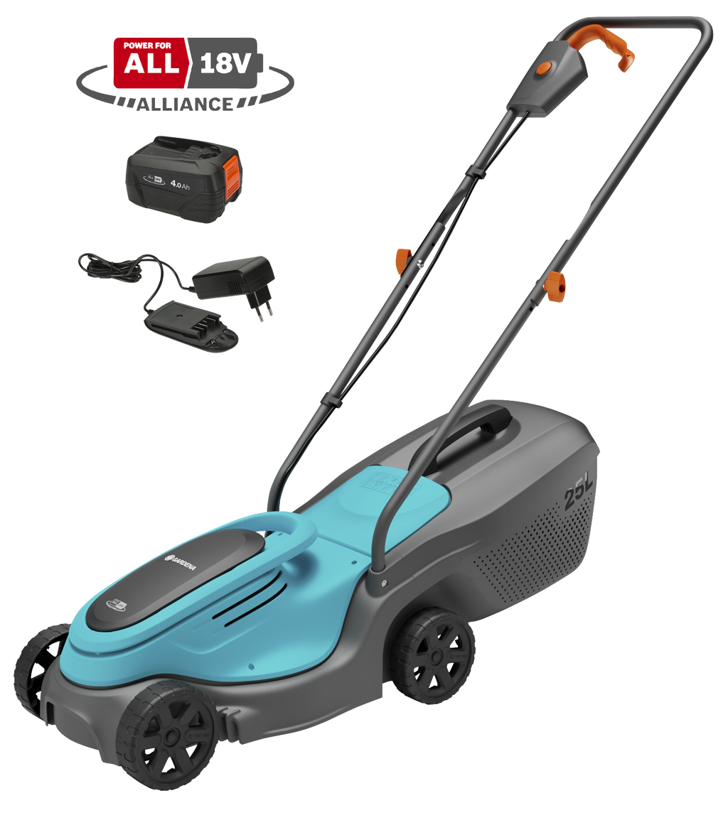 PowerMax 30/18V P4A Akkumulátoros fűnyíró akkumulátorral