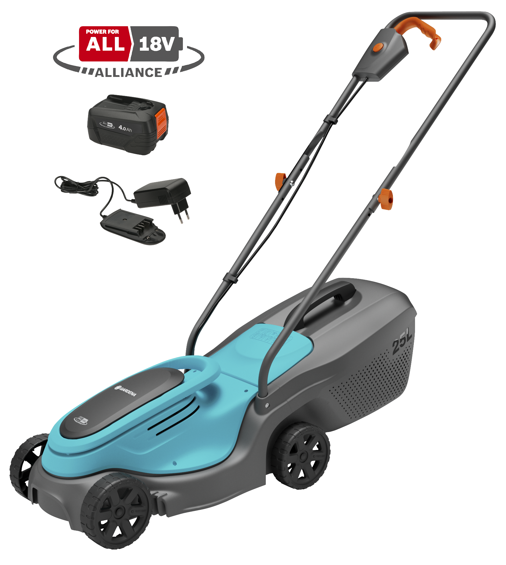 PowerMax 30/18V P4A Akkumulátoros fűnyíró akkumulátorral