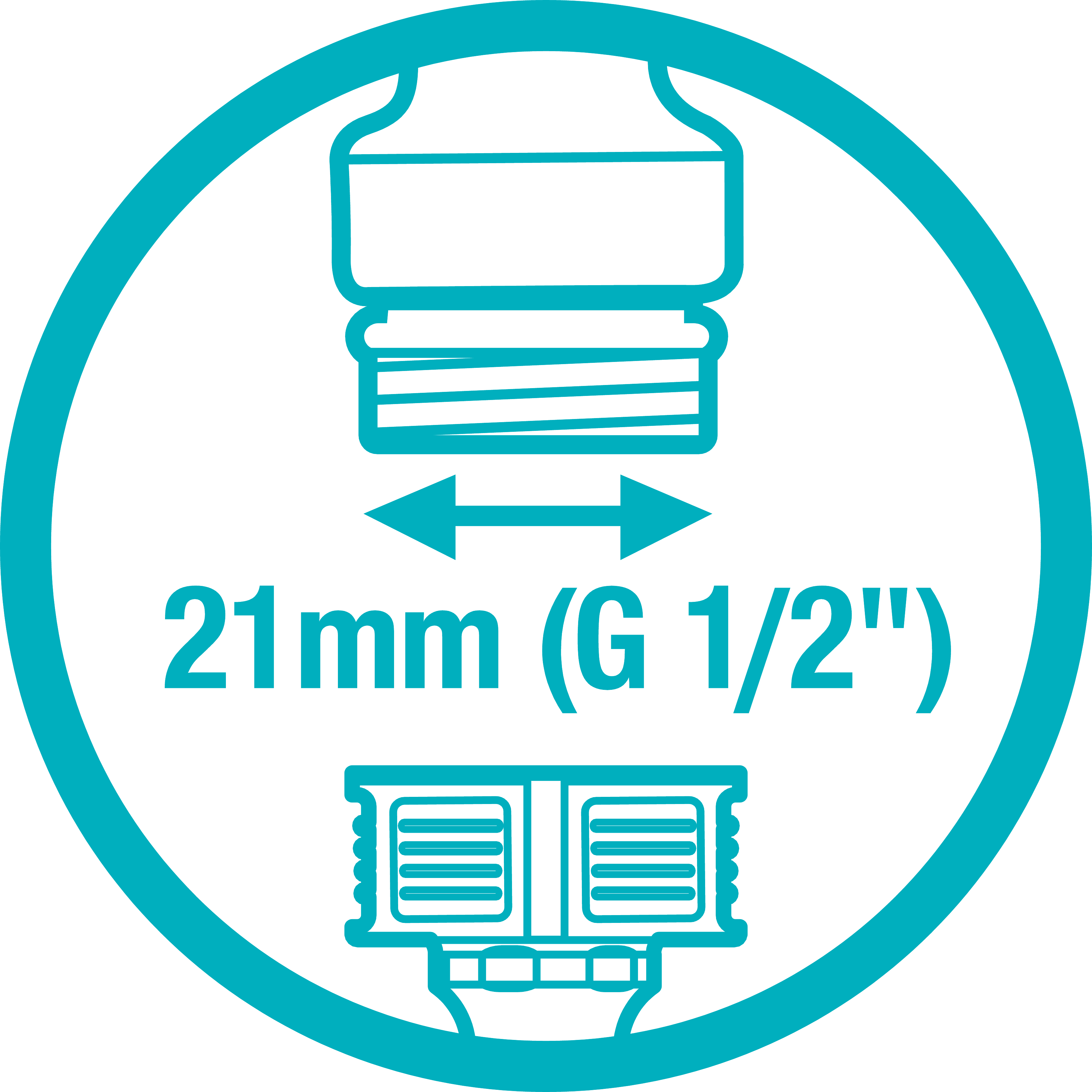 GARDENA csapelem 21 mm (G 1/2")
