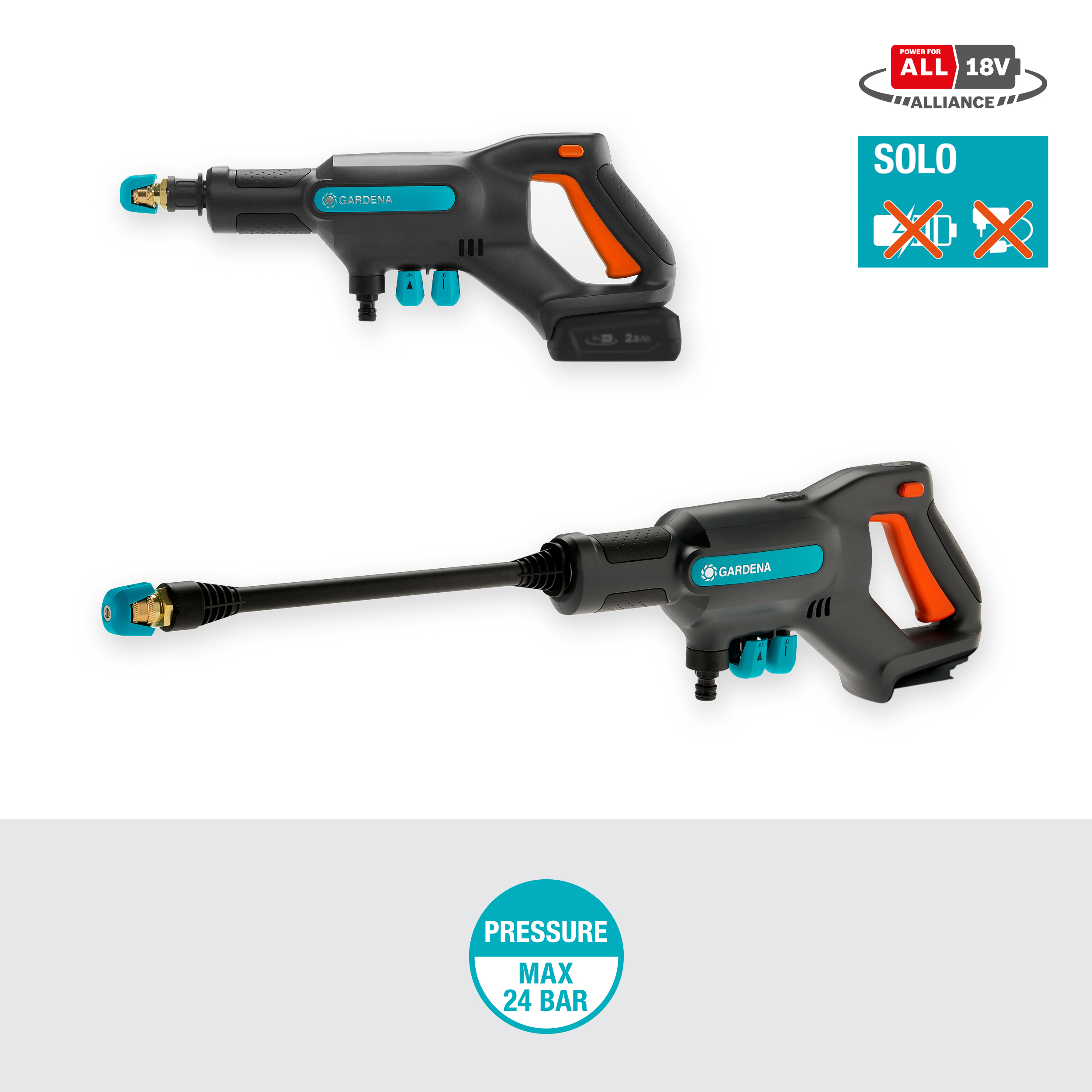 AquaClean 24/18V P4A 
Közepesnyomású mosó akkumulátor nélkül