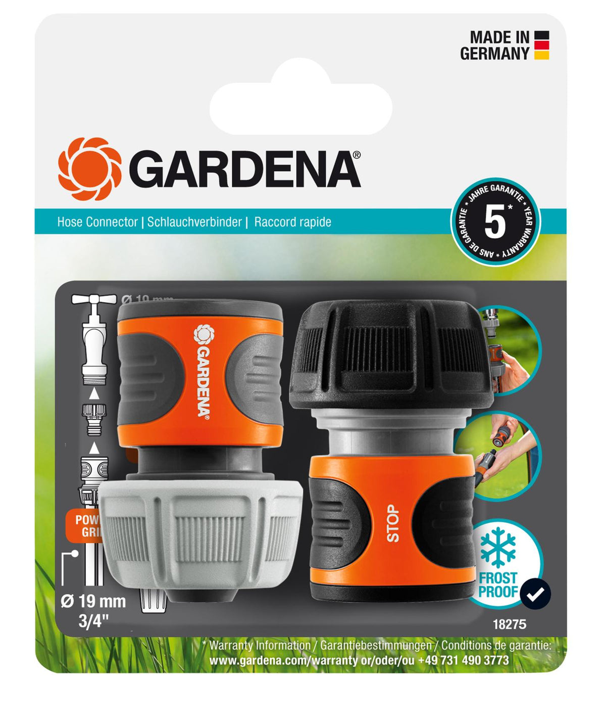 Gardena tömlőcsatlakozó-készlet 19 mm (3/4")
