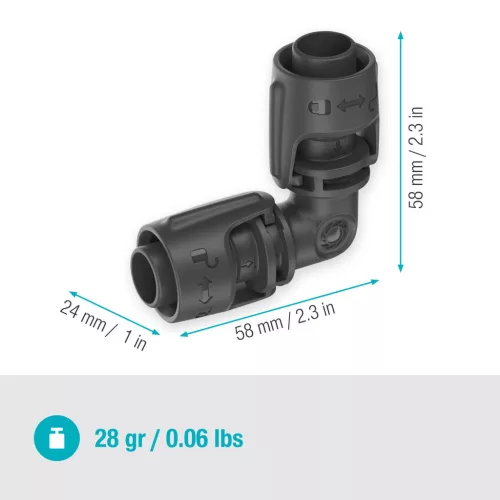 Gardena Micro-Drip 13 mm-es (1/2") L-elem