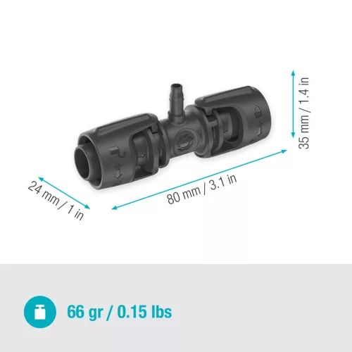 Gardena Micro-Drip T-szűkítőelem 13 mm-ről (1/2") 4.6 mm-re (3/16")