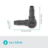 Gardena Micro-Drip 4.6 mm-es (3/16") L-elem