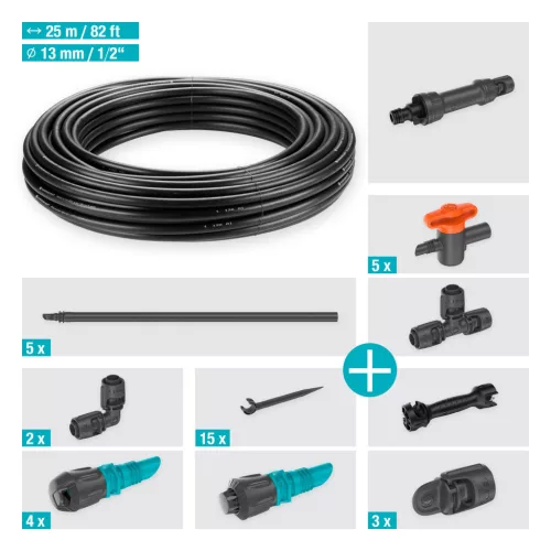 Gardena Micro-Drip indulókészlet zöldségágyáshoz és virágszegélyhez - 40 m²