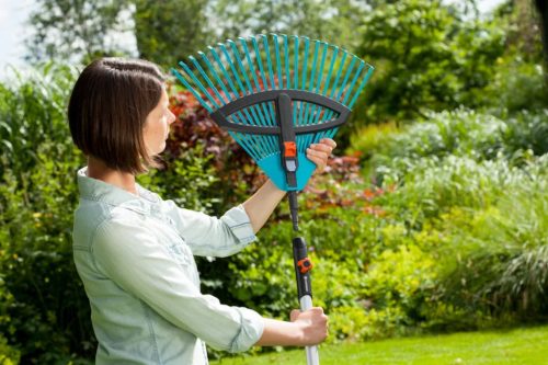 CombiSystem állítható műanyag lombseprű készlet