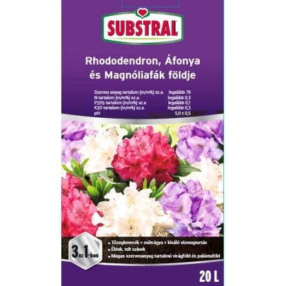 Substral Rhododendron, áfonya és magnóliafák földje 20 liter