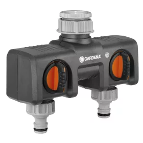   Gardena 2 utas vízelosztó 26.5 mm (G3/4") és 33.3 mm (G 1") vízcsapra