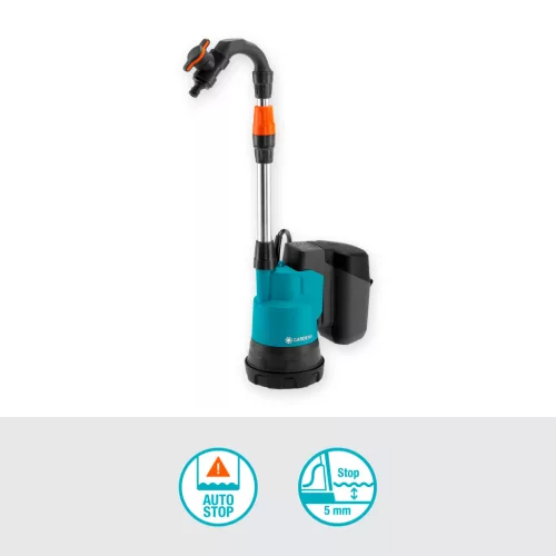 Gardena 2000/2 18V P4A hordóürítő szivattyú akkumulátorral