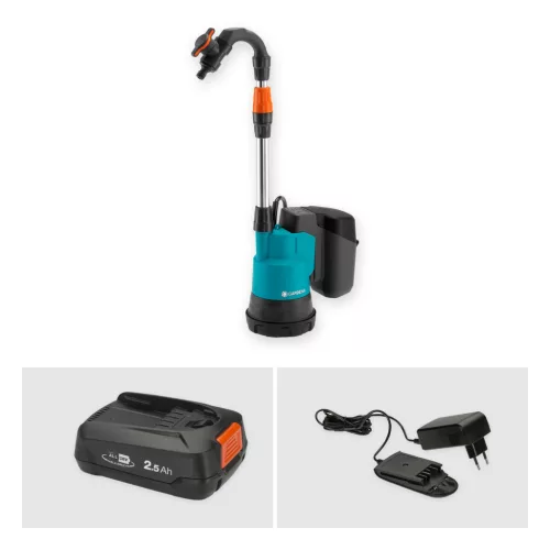 Gardena 2000/2 18V P4A hordóürítő szivattyú akkumulátorral